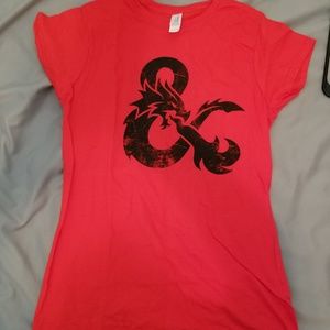 Gildan Red Dungeons & Dragons Tee, LootCrate, M
